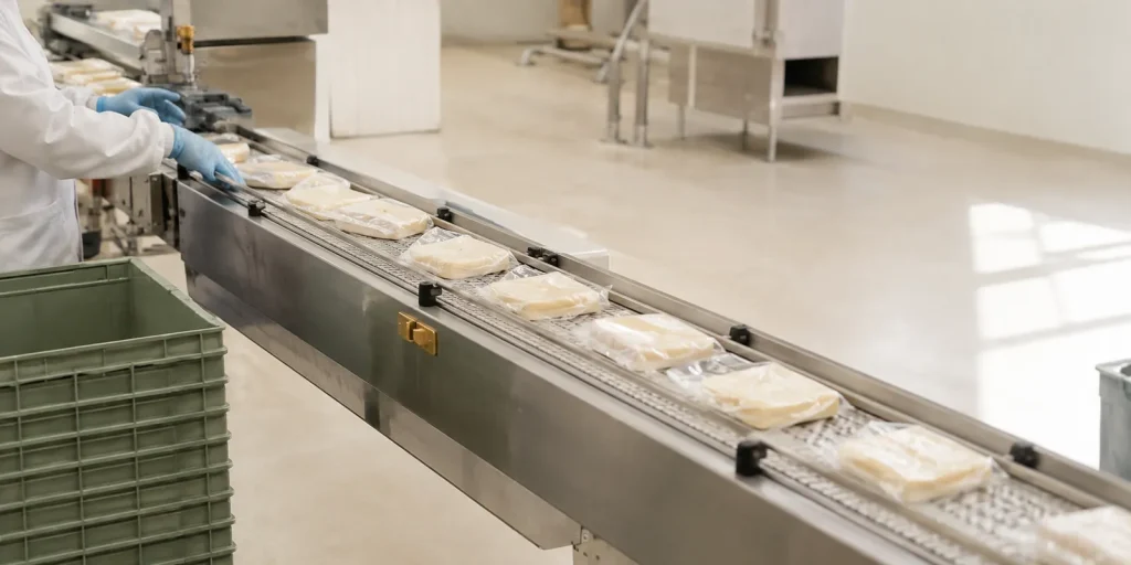 Linia produkcyjna zakładu spożywczego ze stali nierdzewnej